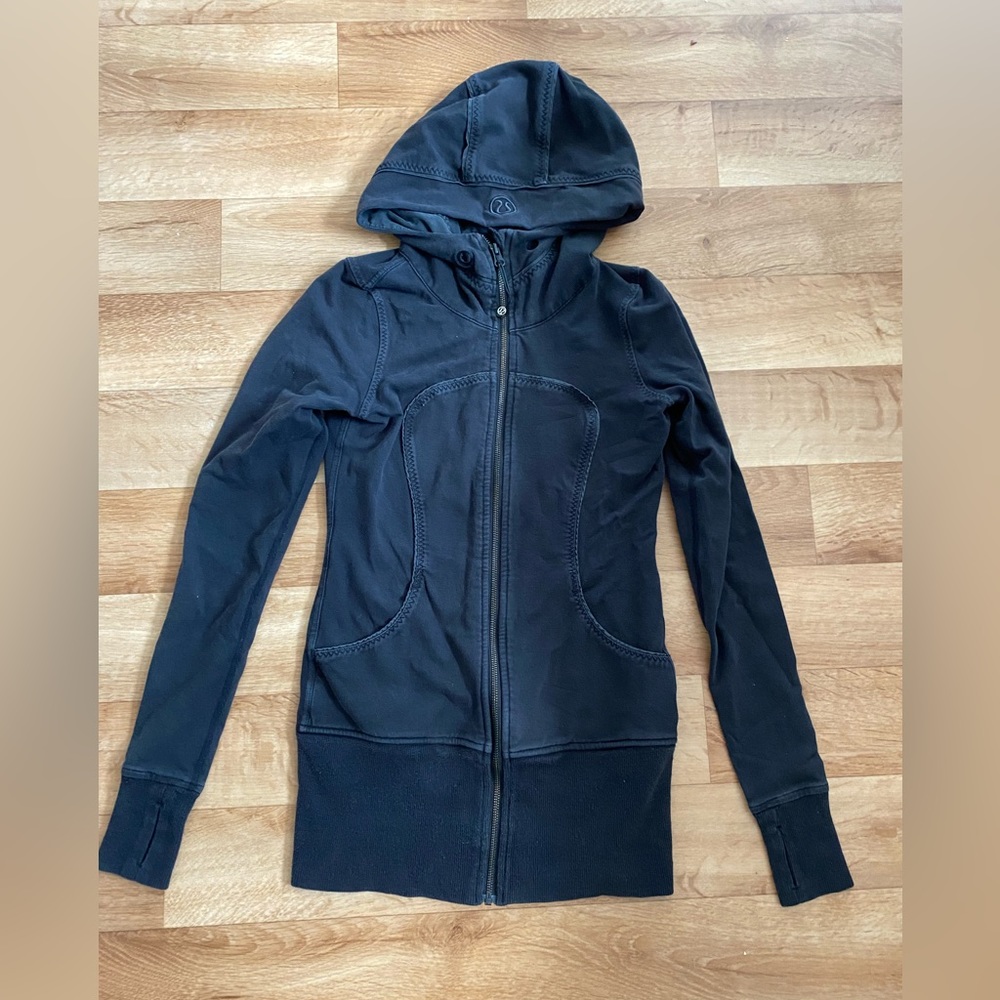 Lululemon Black Zip Up Sweater Size 4